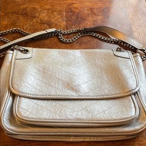 Ainifeel Silver metallic crossbody